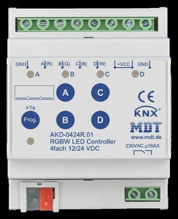 MDT RGBW LED Controller N MDT RGBW LED Controller Version AKD-0424R.