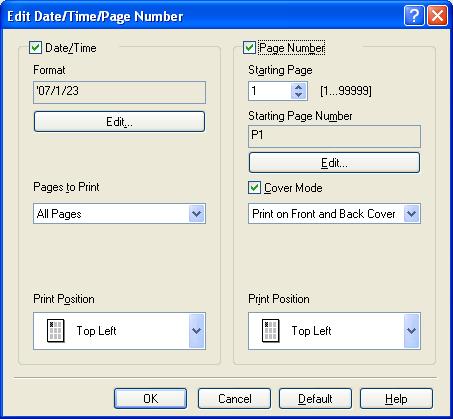 Print functions of the PCL/PS drivers for Windows 8 Position: Specifies the vertical and horizontal positions.