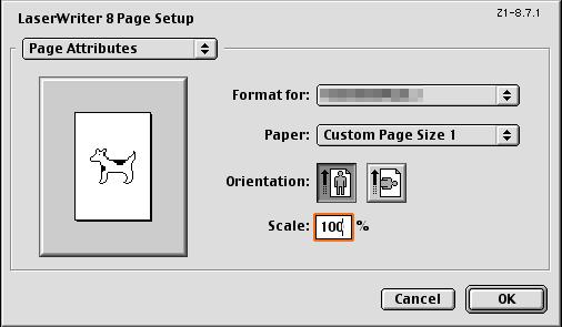 Print function of Mac OS 9.2 10 10.