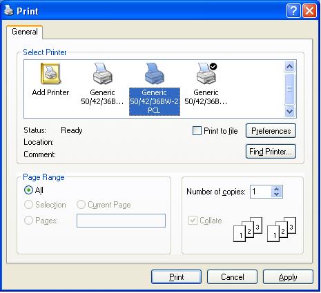 Print functions of the PCL/PS drivers for Windows 8 8 Print functions of the PCL/PS drivers for Windows 8.1 Printing operations Print jobs are specified from the application software.