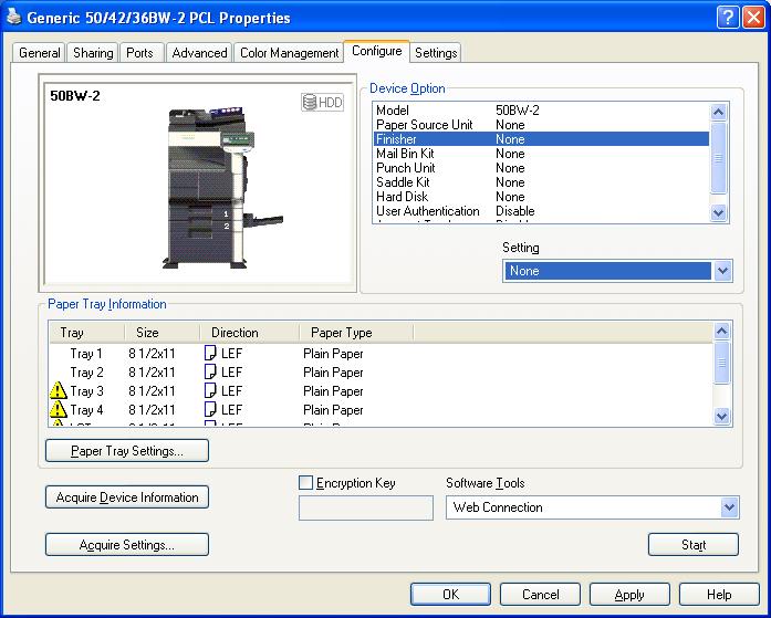 Print functions of the PCL/PS drivers for Windows 8 8.