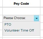 Entering PTO or VTO Hours (If applicable) 1.