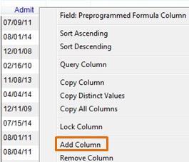 Lock Column: Select this option to lock the position of the column.