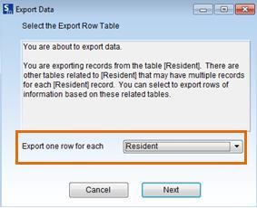 Export Data allows you to select fields from the database to export from Service Minder Plus and import into Microsoft Excel to make custom reports.