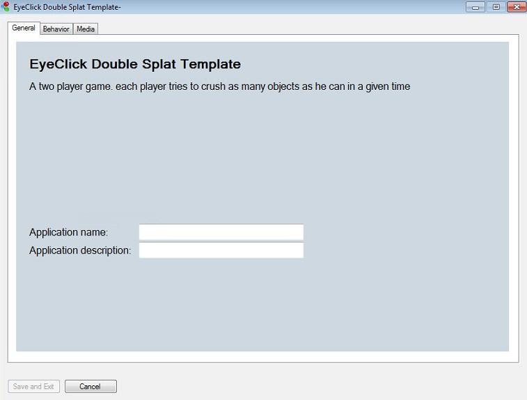 To create a new application from a template, highlight this template name and select New Application from Template.