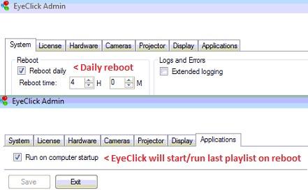 Event Mode Activating and choosing a template: EyeClick allows you to customize all your