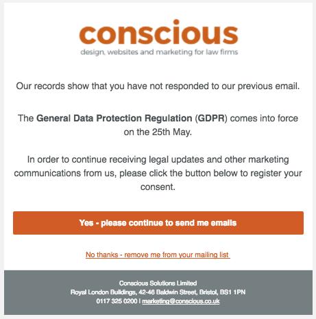 Their GDPR status flag will be automatically changed to Confirmed. 3.