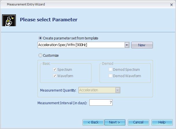 Parameter Sets specify the signals that will be computed, the measurement quantity, and the measurement interval.