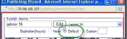 Two global permissions (see page 18) can be enabled to set the publishing expiration: Force Published Searches to Expire Enable this option to force published documents to expire.