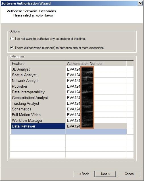 Select I have authorization number(s) to authorize one or more extentions and then enter your number (EVA followed by 9 digits) into all fields.