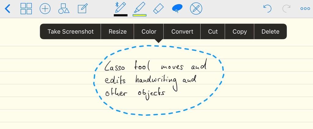 2. BASICS - GETTING STARTED GET TO KNOW THE MAIN FEATURES Lasso Tool Move Things Around 1. Tap the lasso button on the toolbar. 2. Circle the objects you want to move. 3.