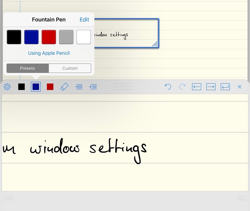 You should be able to see the last part of what you have just written inside the blue rectangle.