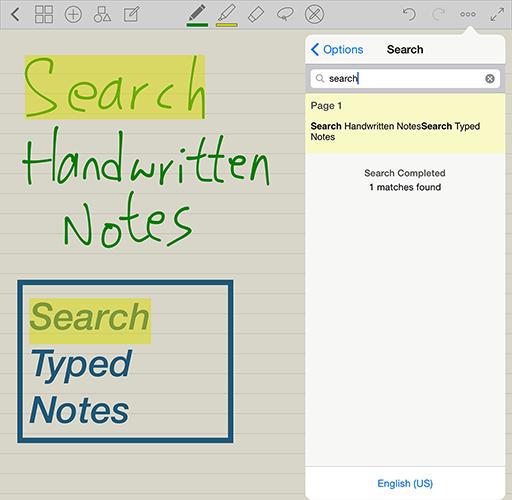 4. HANDWRITING SEARCH & -RECOGNITION SEARCH YOUR HANDWRITING INSIDE NOTEBOOKS Handwriting Search All of your handwriting becomes searchable in GoodNotes.