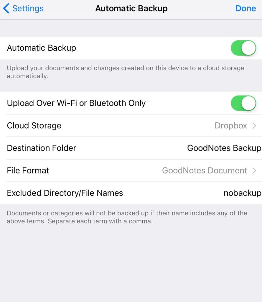 9. AUTO-BACKUP KEEPS YOU FILES SAVE Enable auto-backup to have your documents uploaded to a cloud storage such as Dropbox automatically.