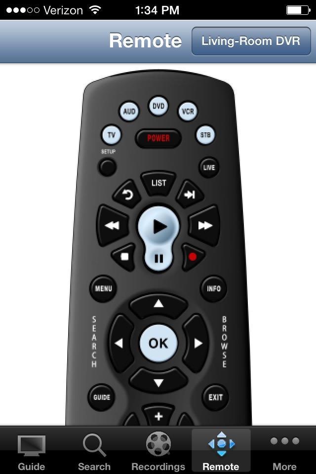 Remote Control This action allows your iphone to function as a remote control.