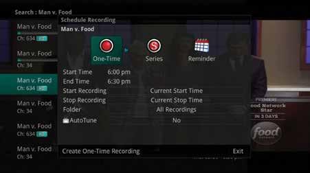 Record Programs Your DVR service gives you the freedom to record the program you are watching as you are watching it, record a program while you watch another, or you can record a program you see in