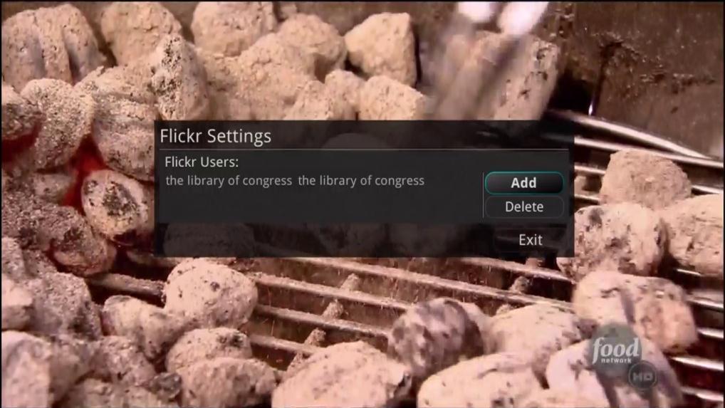 In order to delete an existing Flickr account from your library, highlight the