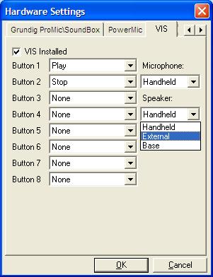 VIS Devices You can configure a VEC Voice Input Station (VIS) for use with WinScribe Author. First install the driver software that comes with the device. Then configure the device as follows: 1.