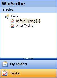 The Tasks tab only shows jobs created by others, and does not include your jobs.