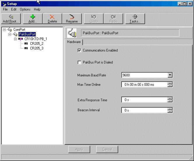 e. Highlight ComPort_1 and select a COM port that is available on your machine.