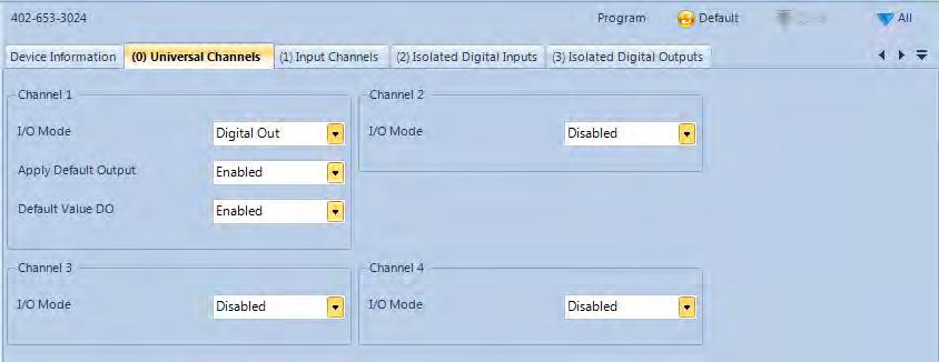 All current settings from a device are stored in the database of Tool Suite when it is read from or programmed.