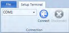 Setup Terminal The Setup Terminal functionality allows the user to configure a radio using a terminal window.