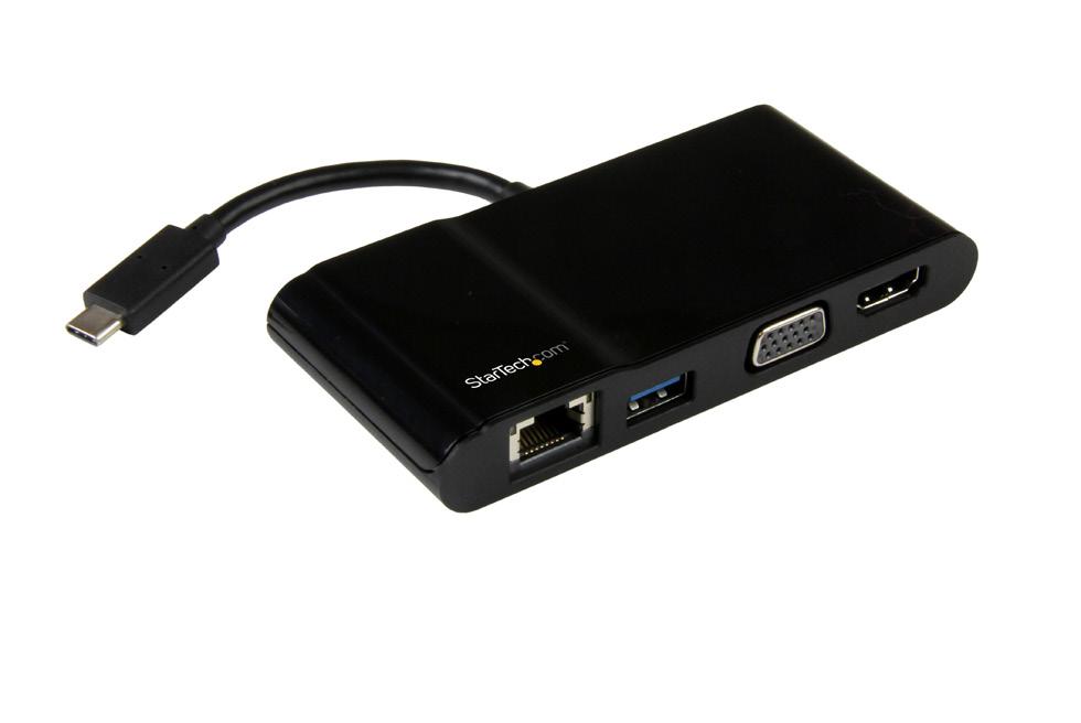 USB-C Multiport Adapter for Laptops - 4K HDMI or VGA - USB 3.0 DKT30CHV *actual product may vary from photos FR: Guide de l utilisateur - fr.startech.com DE: Bedienungsanleitung - de.startech.com ES: Guía del usuario - es.