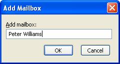 Including another persons mailbox in your folder list If you have delegates permissions for a mailbox you may want to add it to you folder list. 1. On the Tools menu, click E-mail accounts. 2.