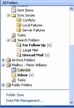 Click on the new Mailbox to display the folders. 11.