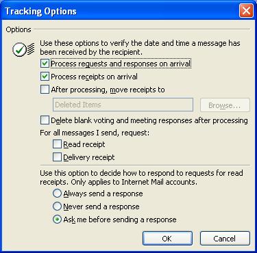 When you have sent mail, Outlook can advise you that it has indeed been delivered and even read.