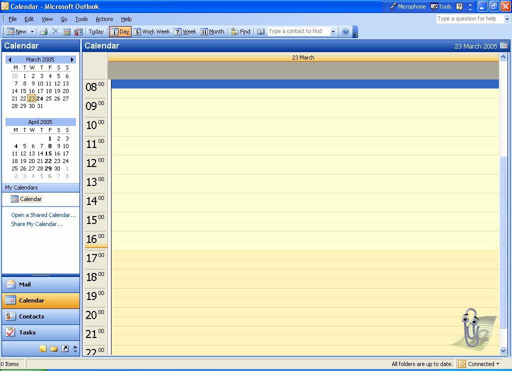 Section 8: Calendar Introduction The Calendar Window You can use the Calendar to schedule an event such as a seminar, meeting or holiday.