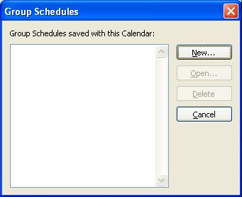 Group Schedules The Calendar group schedule makes it easy for you to see the combined schedules of a number of people or resources at a glance.