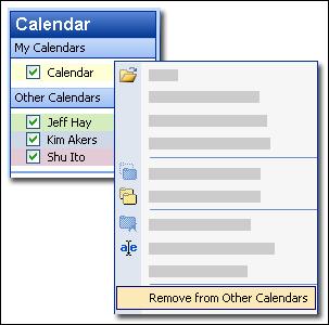 On the Calendar Navigation Pane, click Share My Calendar to return to the Permissions tab of the Calendar Properties dialog box. 2.