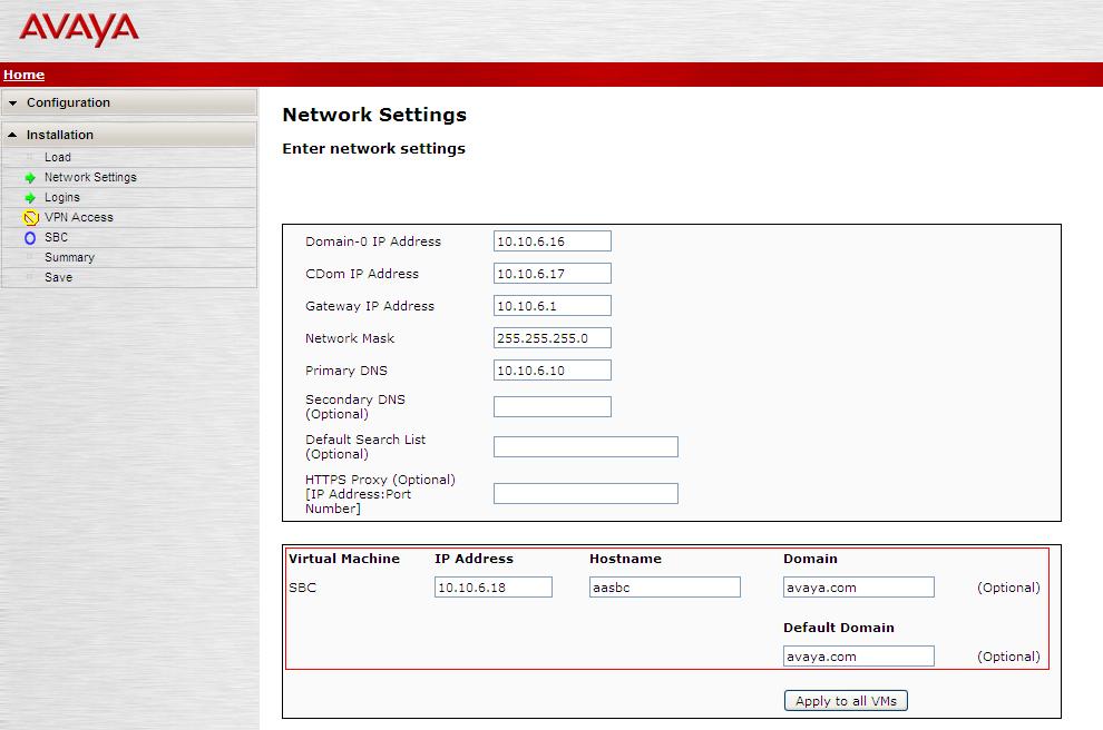 7. Configure Avaya Aura Session Border Controller This section describes the configuration of the AASBC. This configuration is done in two parts.