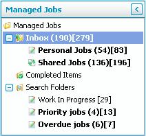 Search Folders The Search Folders provide additional filtering of jobs allocated to you or to typist groups you belong to.