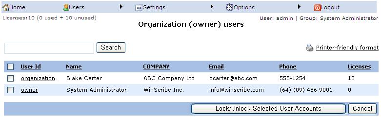Chapter 9. WinScribe Web Manager Administration 8. You may now login as the manager for this organisation and create new facilities or transcription bureaus.