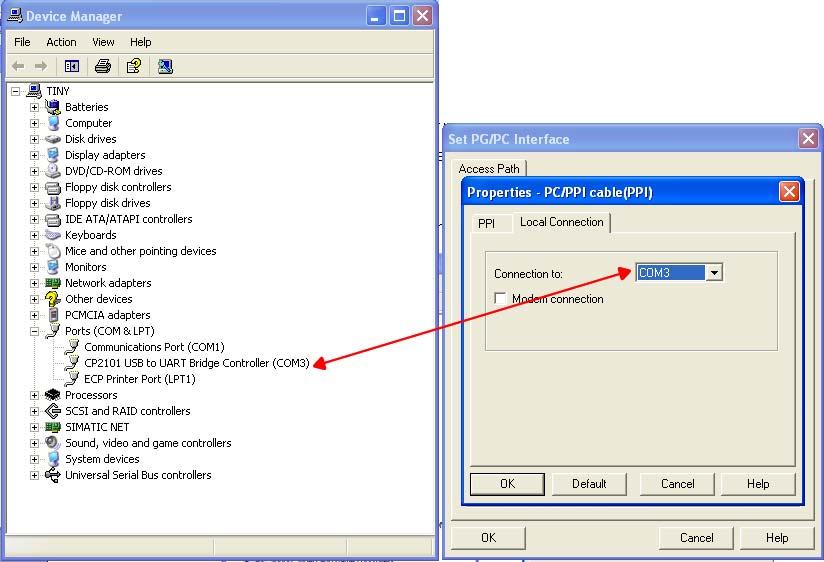 COM port in the device manager after install the driver, and set the transmission rate as