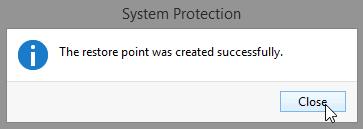 Once this message appears, click Close. f. Click OK to close the System Properties window.