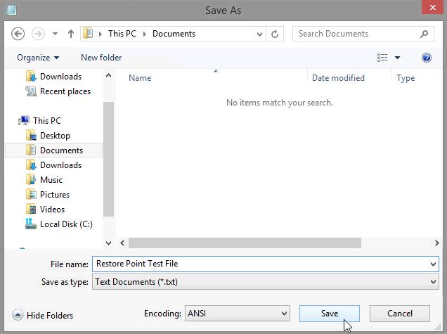 Step 5: Create a new document and store it in the Documents folder. a. To open the Notepad application, click Start, type notepad, and press Enter. b.