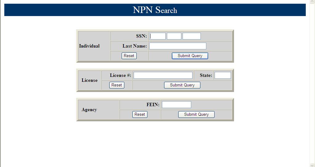NPN Lookup NPN is required for individuals with an OFIR number.