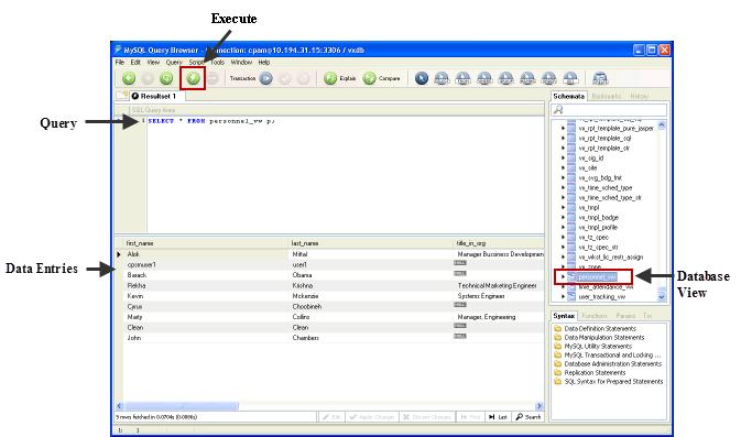 Accessing the SQL Database Chapter 12 Accessing the SQL Database The CPAM SQL database can be accessed by 3rd party Time and Attendance (T&A) systems to view personnel, time and attendance, and user