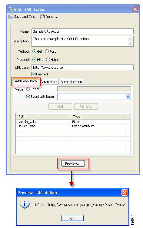Chapter 12 Configuring URL Actions Step 4 To do this (Optional) Enter any additional URL paths.