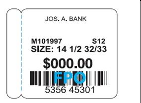 20 33 JoS A Bank Sticker