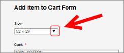 Step Action 3 Do you need to place a new quantity with different sizes of the same Content / Country of Origin / RN or CA number? If YES, click the symbol next to the Size field and go to Step 4.