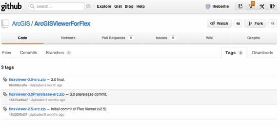 ArcGIS Viewer for Flex and Github