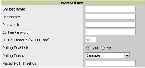 Figure 110. Home Watched OV3600s page The IP address or Hostname of the watched OV3600. IP/Hostname Username Note: The Failover OV3600 needs HTTPS access to the watched OV3600s.