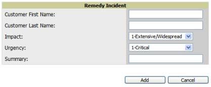 Helpdesk Incidents page with Remedy enabled Field Incident Number Summary Status Assignee Description Unique identifier for each incident; assigned by the Remedy installation.