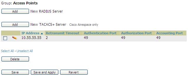 Configuring Group AAA Servers RADIUS and TACACS+ servers get defined get