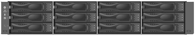 Figure 15) E2700 optional HICs. E2712 Controller-Drive Tray The E2712 is a 2U tray that holds up to 12 3.5" drives.