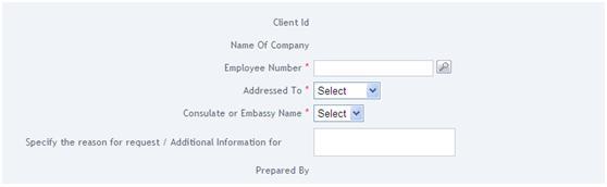 a. Enter Employee Number by clicking on the magnifying glass icon and search using one of the following criteria: Employee Number, First Name, Last Name, Passport Number, Job Title, Nationality or